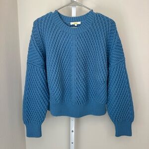 VINCE Blue Pumice Chunky Knit Sweater In Size L